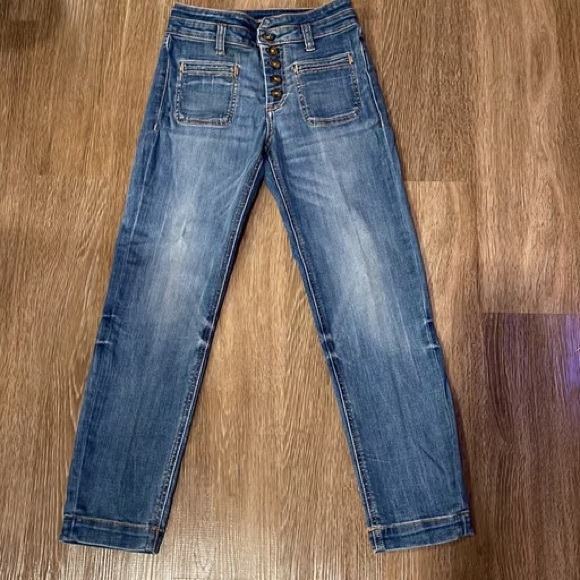 Anthropologie Pilcro and Letterpress jeans high rise slim size 27 - Picture 4 of 12